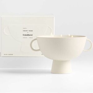 Crate&Barrel Cream Multi-Wick Candle